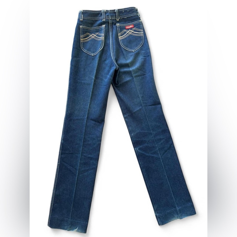 Vintage 70s Chardon Dark Wash, Straight Leg Jeans, 26” waist
